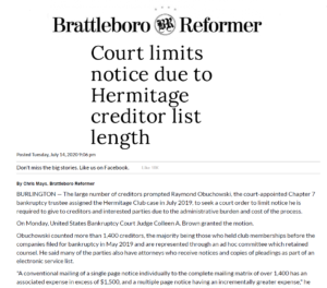court limits creditors